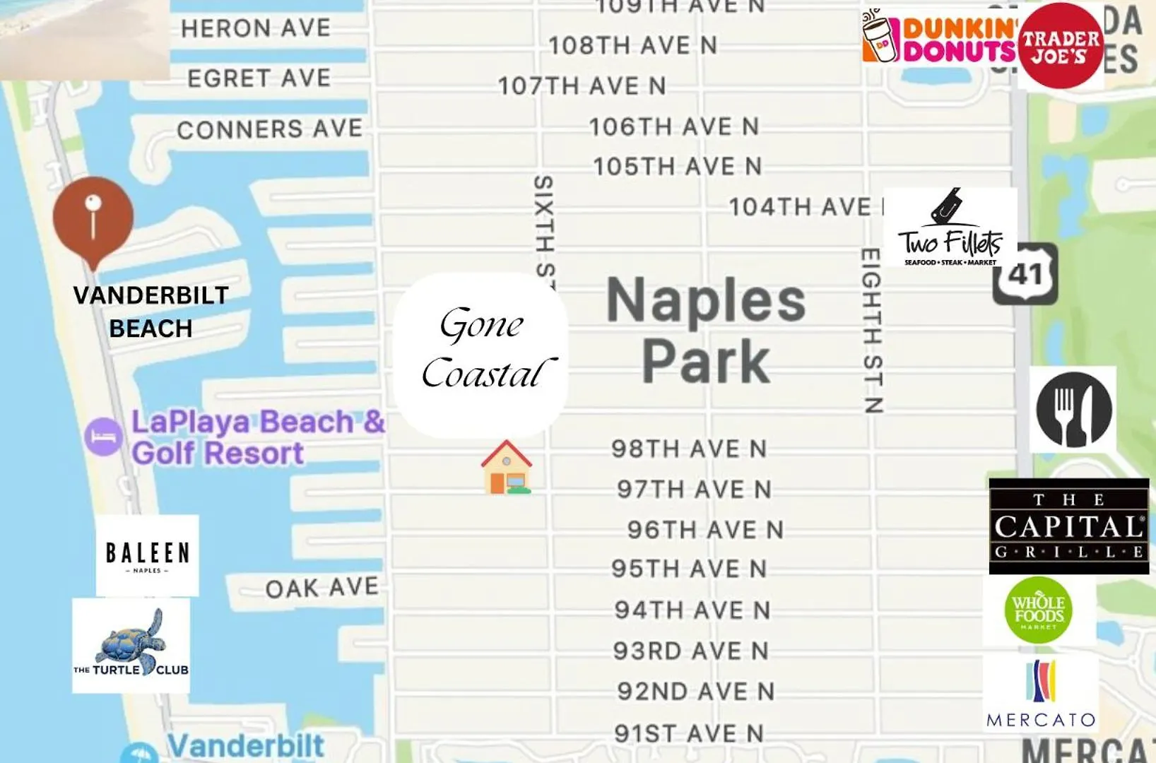 Gone Coastal - 1 Mile To Vanderbilt Beach! - Pool