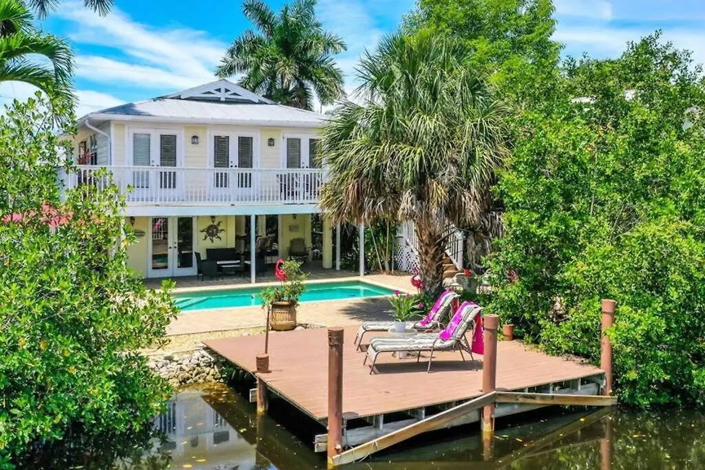 3 Bed 3 Bath Tropical Paradise Waterfront Pool House - On Canal - Direct Acces To Gulf Semesterbostad North Naples