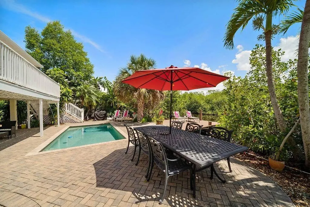 Semesterbostad 3 Bed 3 Bath Tropical Paradise Waterfront Pool House - On Canal - Direct Acces To Gulf *