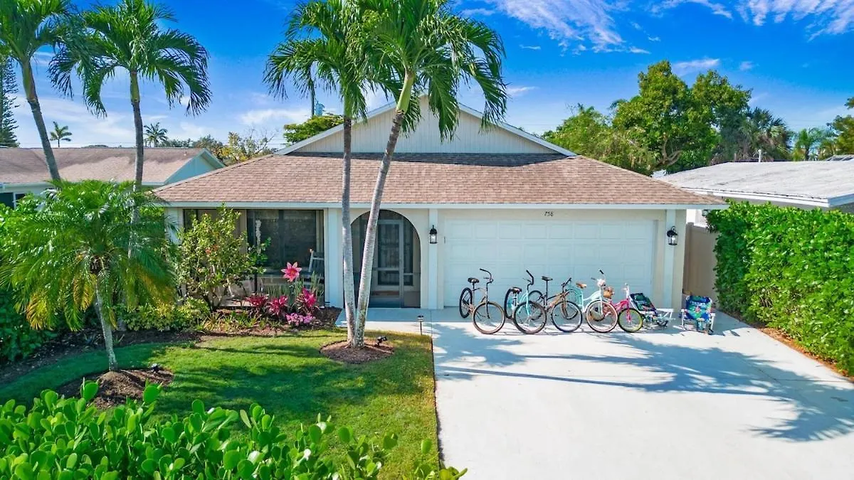 Beachy Haven 3 Bed 2bath Heated Pool Tiki Bar Sleep 6 * North Naples